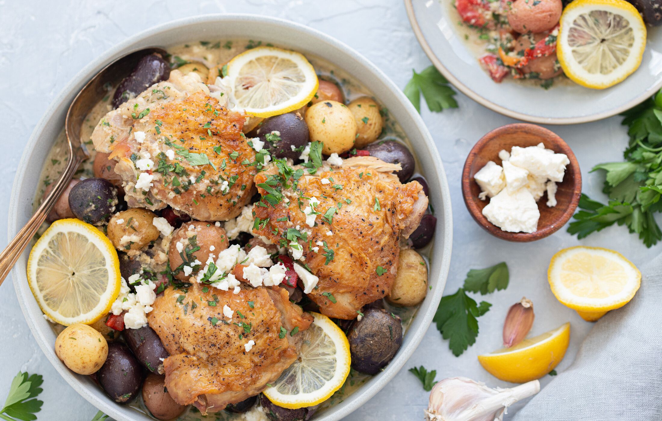 Instant Pot Greek Lemon Chicken and Potatoes